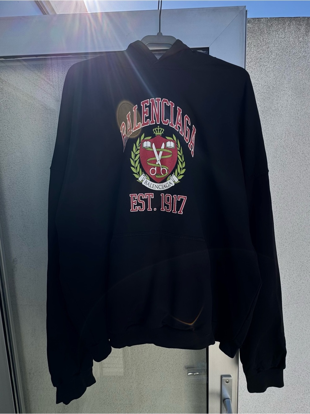Balenciaga Graphic Crew Neck Hoodie Size 4 /XL - unisex